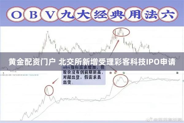 黄金配资门户 北交所新增受理彩客科技IPO申请